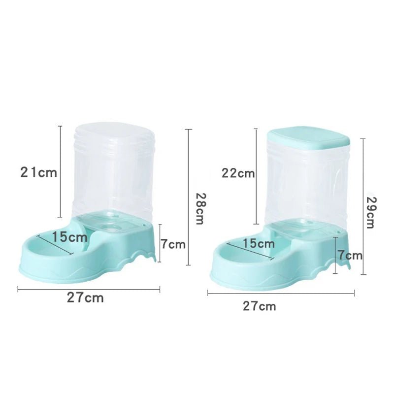 Automatic pet feeder Cat Drinking bowl Cat bowl Large capacity Dog bowl 3.8L combination food storage bucket Pet supplies - AnimalEssentials