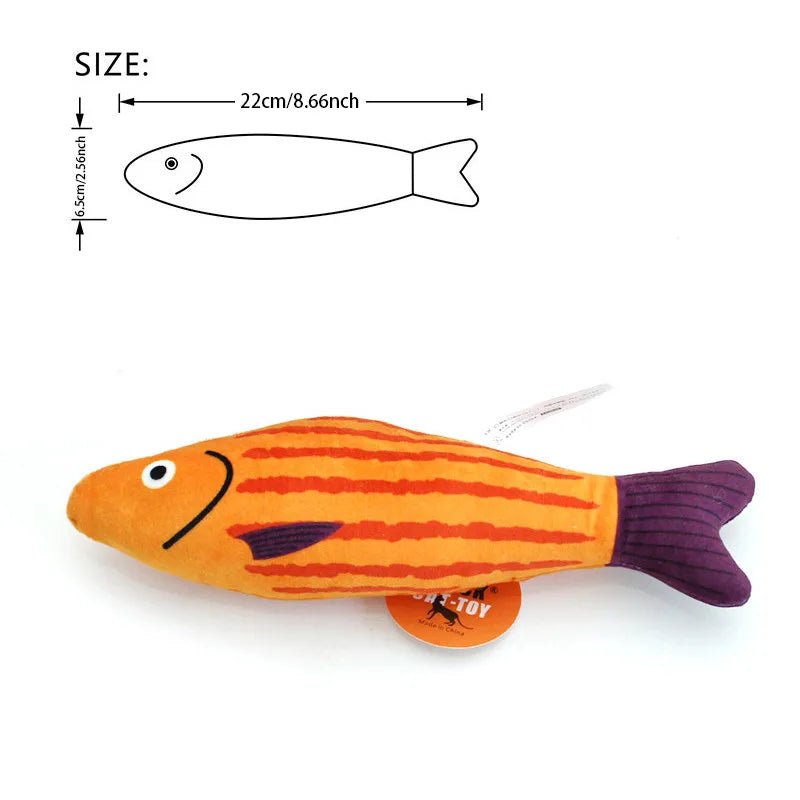 Cat Toy 3D Simulation Fish Catnip Toys Interactive Plush Kitten Cat Toy Pet Chew Bite Toys For Cats Pillowfish Pet Supplies - AnimalEssentials
