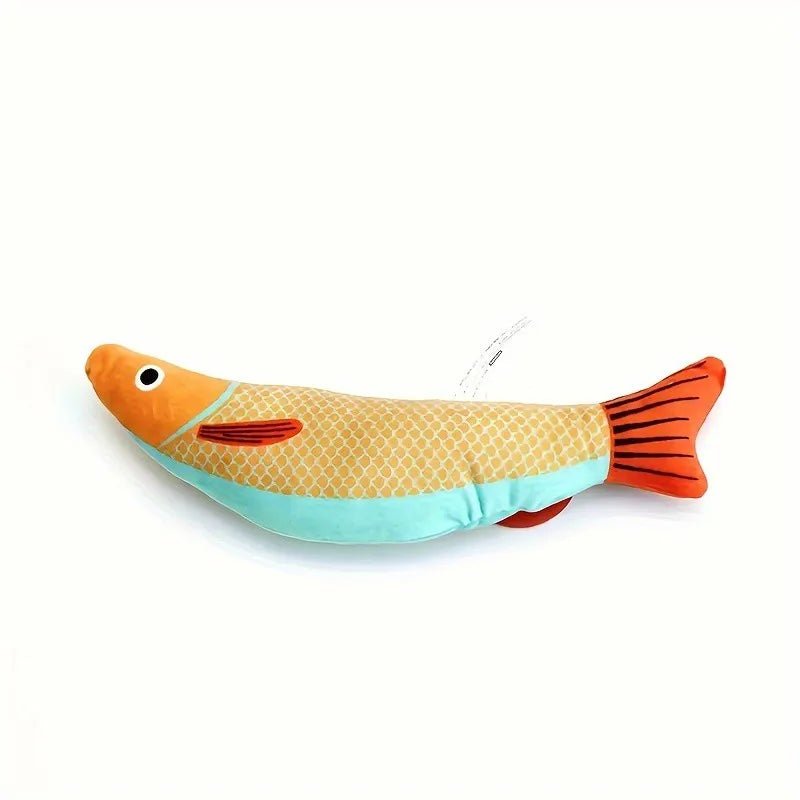 Cat Toy 3D Simulation Fish Catnip Toys Interactive Plush Kitten Cat Toy Pet Chew Bite Toys For Cats Pillowfish Pet Supplies - AnimalEssentials