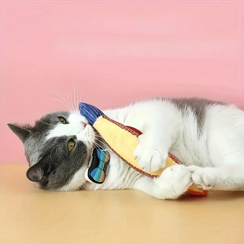 Cat Toy 3D Simulation Fish Catnip Toys Interactive Plush Kitten Cat Toy Pet Chew Bite Toys For Cats Pillowfish Pet Supplies - AnimalEssentials
