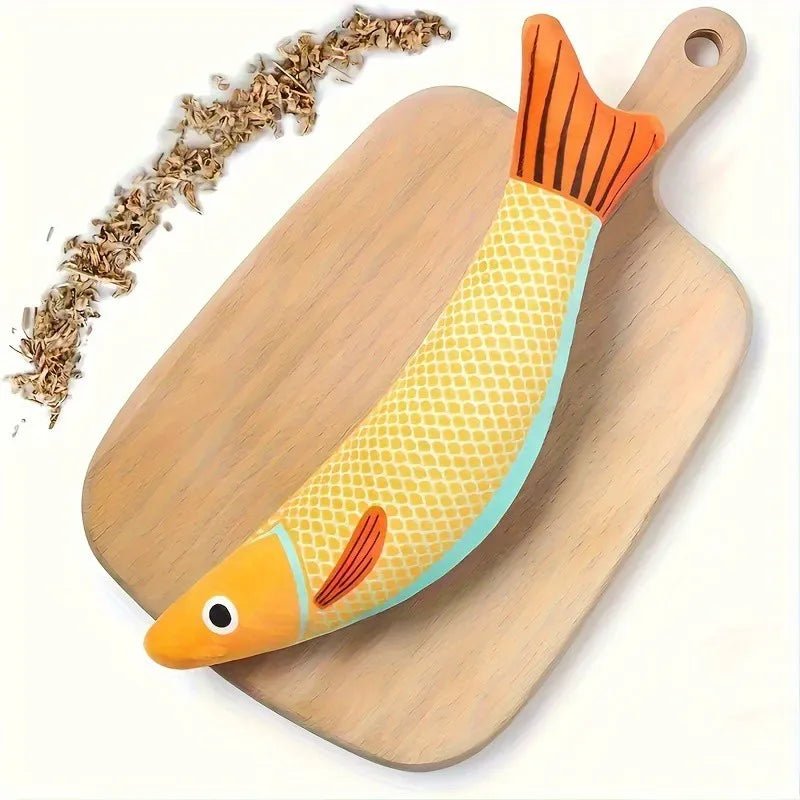 Cat Toy 3D Simulation Fish Catnip Toys Interactive Plush Kitten Cat Toy Pet Chew Bite Toys For Cats Pillowfish Pet Supplies - AnimalEssentials