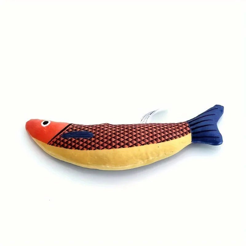 Cat Toy 3D Simulation Fish Catnip Toys Interactive Plush Kitten Cat Toy Pet Chew Bite Toys For Cats Pillowfish Pet Supplies - AnimalEssentials