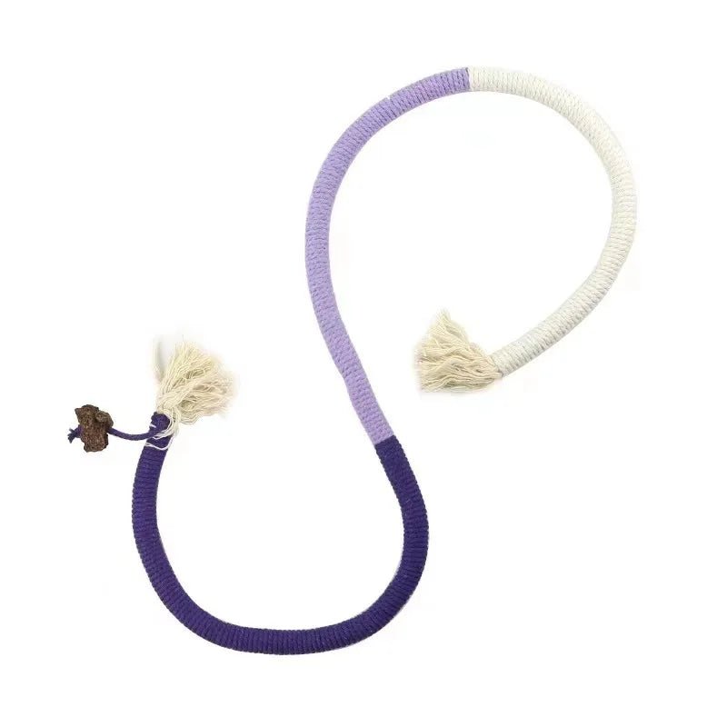 Cat Toys Interactive Molar Cotton Rope Toys Silvervine Cat Teaser Toy Clean Mouth Kitten Play Toy Pet Supplies Accessories - AnimalEssentials
