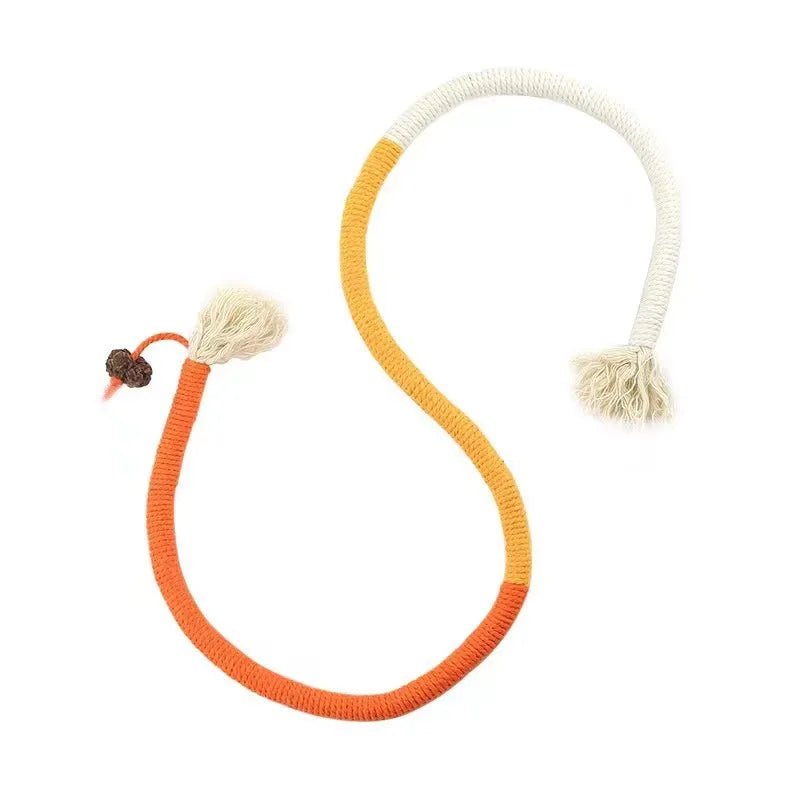 Cat Toys Interactive Molar Cotton Rope Toys Silvervine Cat Teaser Toy Clean Mouth Kitten Play Toy Pet Supplies Accessories - AnimalEssentials
