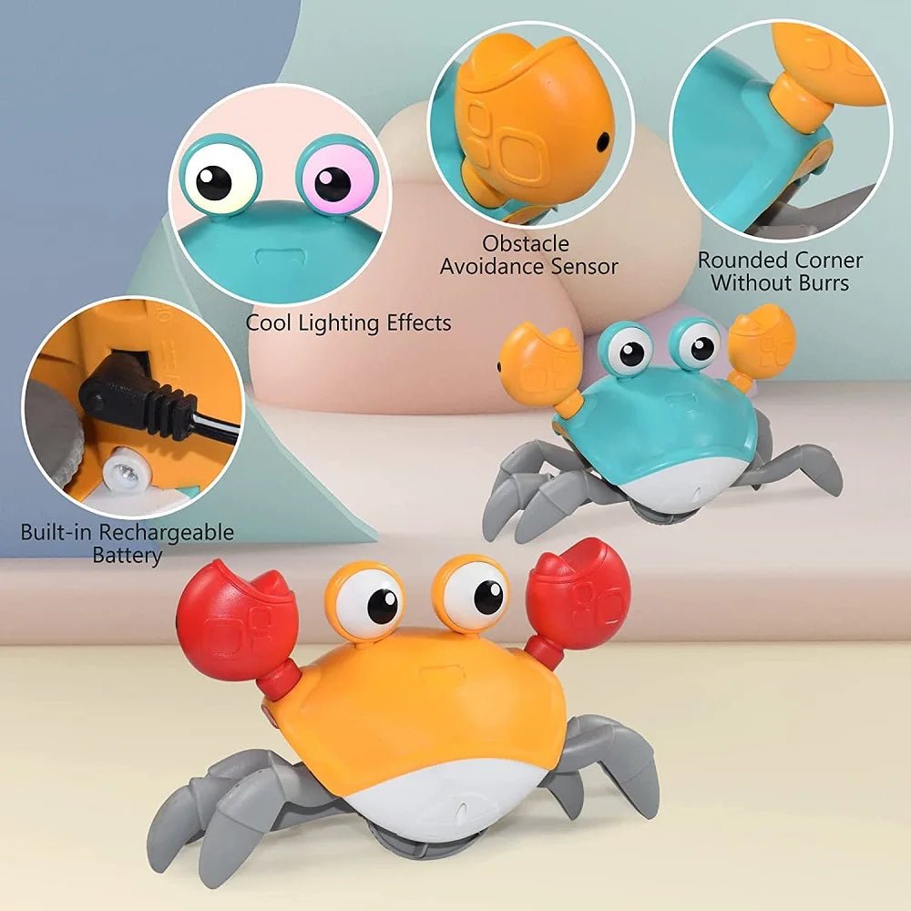 Dancing Crab Run Away Toy for Babies Crawling Interactive Escape Crabs Fujão Toys Baby Birthday Gift VIP Dropshipping with Box - AnimalEssentials