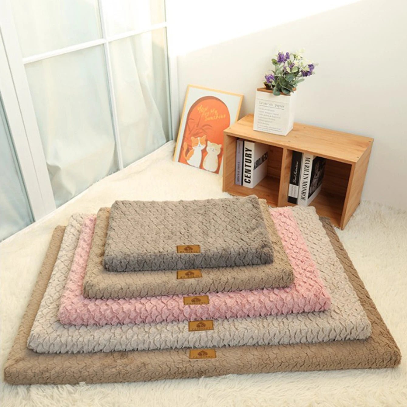 Dog Bed Detachable Neck Guard Dog Sleeping Mat Soft Full Cat Kennel Four Seasons Warm Elastic Pet Dog Sofa - AnimalEssentials