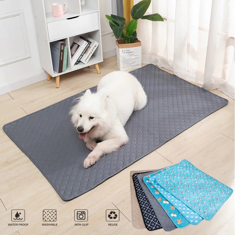 Dog Urine Pads Washable Reusable Anti Slip Pet Pee Pad Puppy Training Pad Pet Bed Urine Mat for Car Seat Cover Pet Supplies - AnimalEssentials