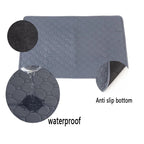 Dog Urine Pads Washable Reusable Anti Slip Pet Pee Pad Puppy Training Pad Pet Bed Urine Mat for Car Seat Cover Pet Supplies - AnimalEssentials