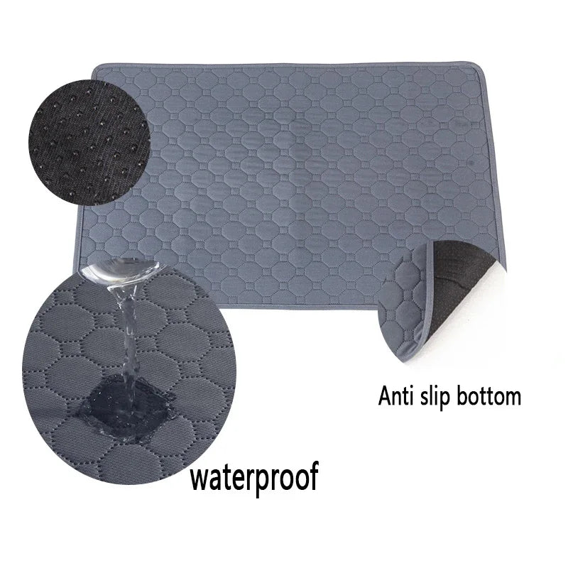 Dog Urine Pads Washable Reusable Anti Slip Pet Pee Pad Puppy Training Pad Pet Bed Urine Mat for Car Seat Cover Pet Supplies - AnimalEssentials