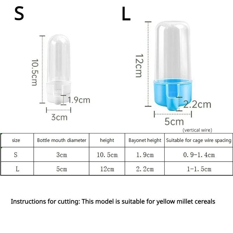 Hanging Pet Feeder Squirrel Parrot Water Dispenser Pet Bird Food Box Cage Accessories Birds Supplies - AnimalEssentials