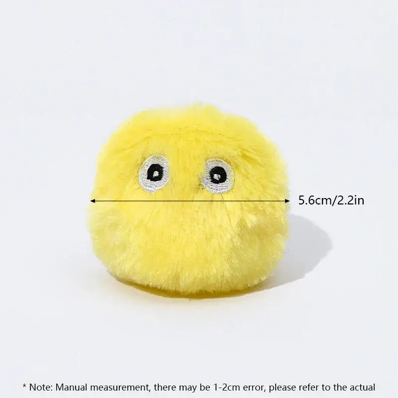 Interactive Ball Smart Cat Toys Plush Electric Catnip Training Toy Kitten Touch Sounding Pet Product Squeak Toy Ball - AnimalEssentials