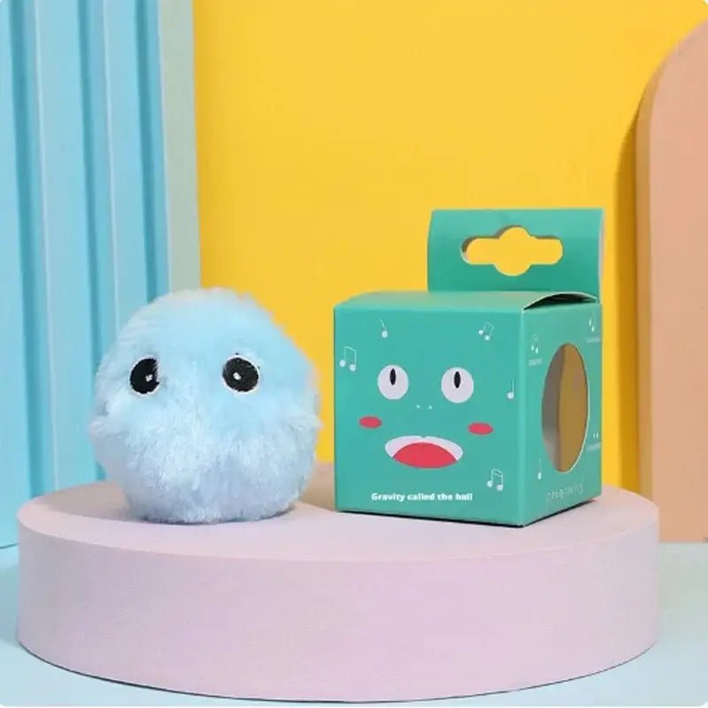 Interactive Ball Smart Cat Toys Plush Electric Catnip Training Toy Kitten Touch Sounding Pet Product Squeak Toy Ball - AnimalEssentials