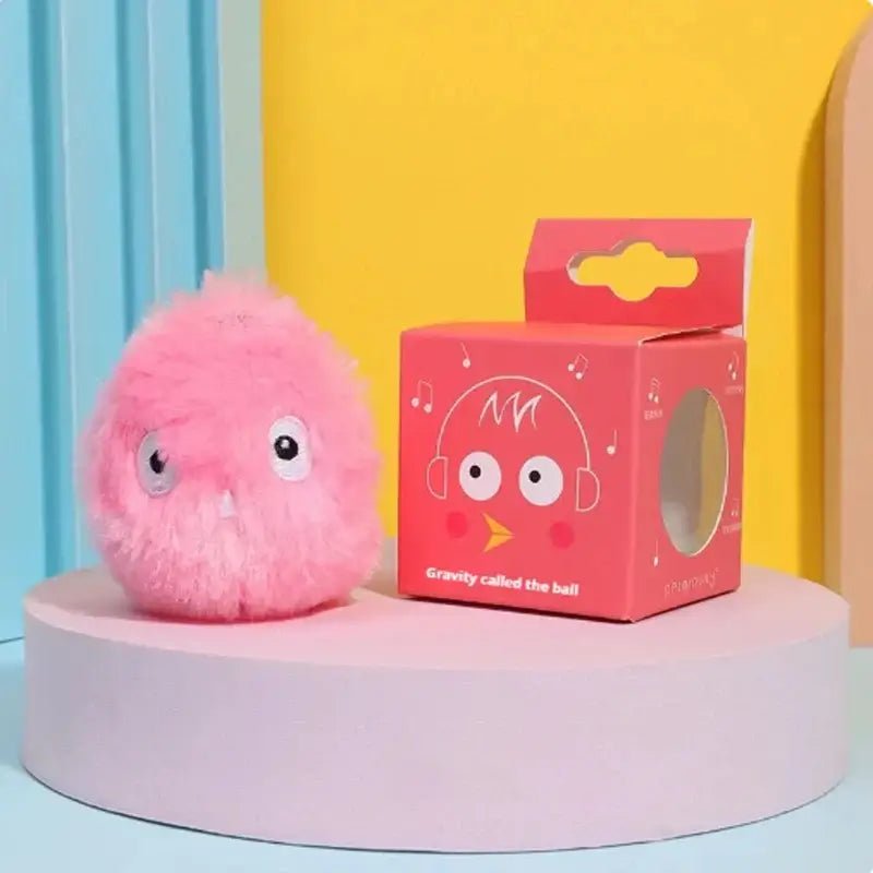 Interactive Ball Smart Cat Toys Plush Electric Catnip Training Toy Kitten Touch Sounding Pet Product Squeak Toy Ball - AnimalEssentials