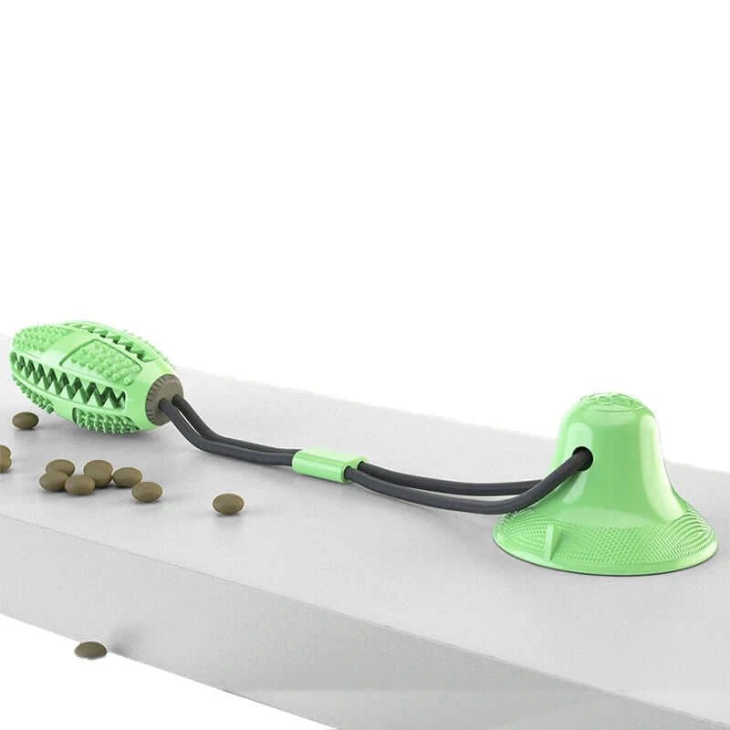 Interactive Suction Cup Dog Toy Large Dog Ball Toys Suction Cup Ropes Interactive Leaking Slow Feeder Chew Toy Toothing Clean - AnimalEssentials