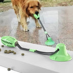 Interactive Suction Cup Dog Toy Large Dog Ball Toys Suction Cup Ropes Interactive Leaking Slow Feeder Chew Toy Toothing Clean - AnimalEssentials