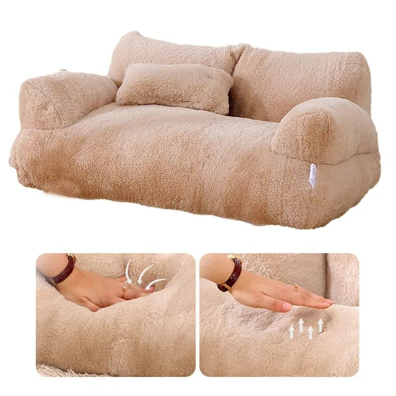 Luxury Cat Bed Sofa Winter Warm Cat Nest Pet Bed for Small Medium Dogs Cats Comfortable Plush Puppy Bed Pet Supplies - AnimalEssentials