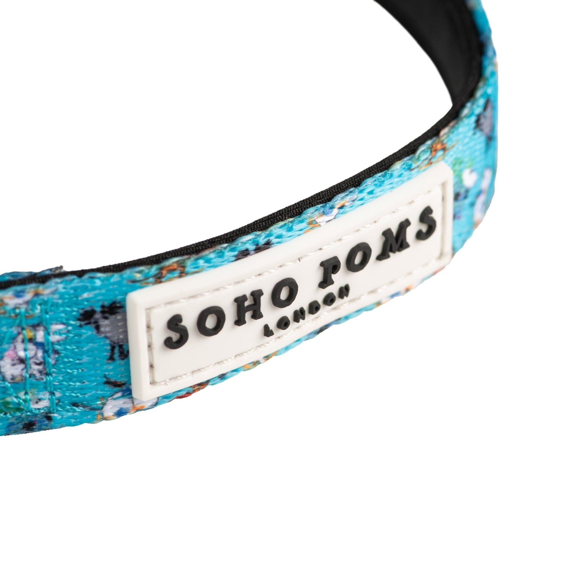 Moomins Blue Holiday Dogs Padded Collar by Soho Poms - AnimalEssentials