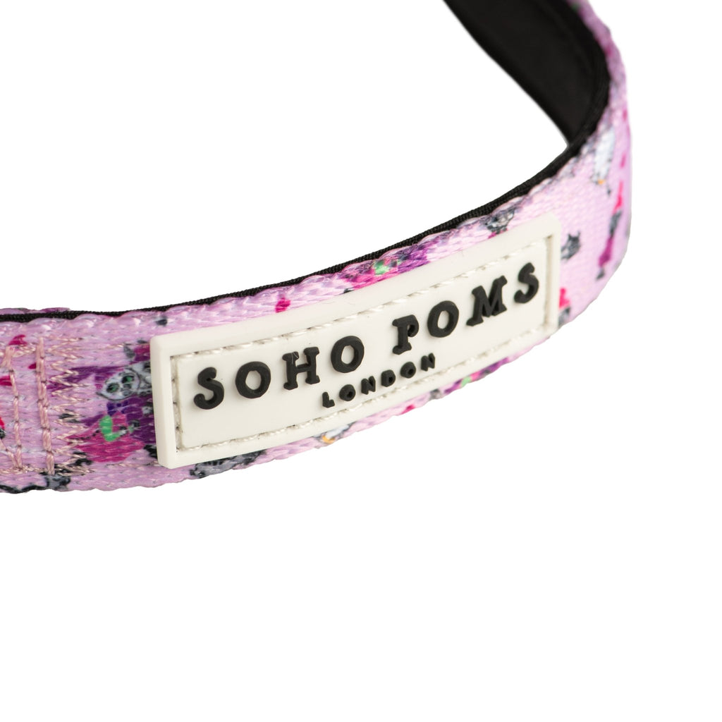 Moomins Pink Champagne Dogs Padded Collar by Soho Poms - AnimalEssentials
