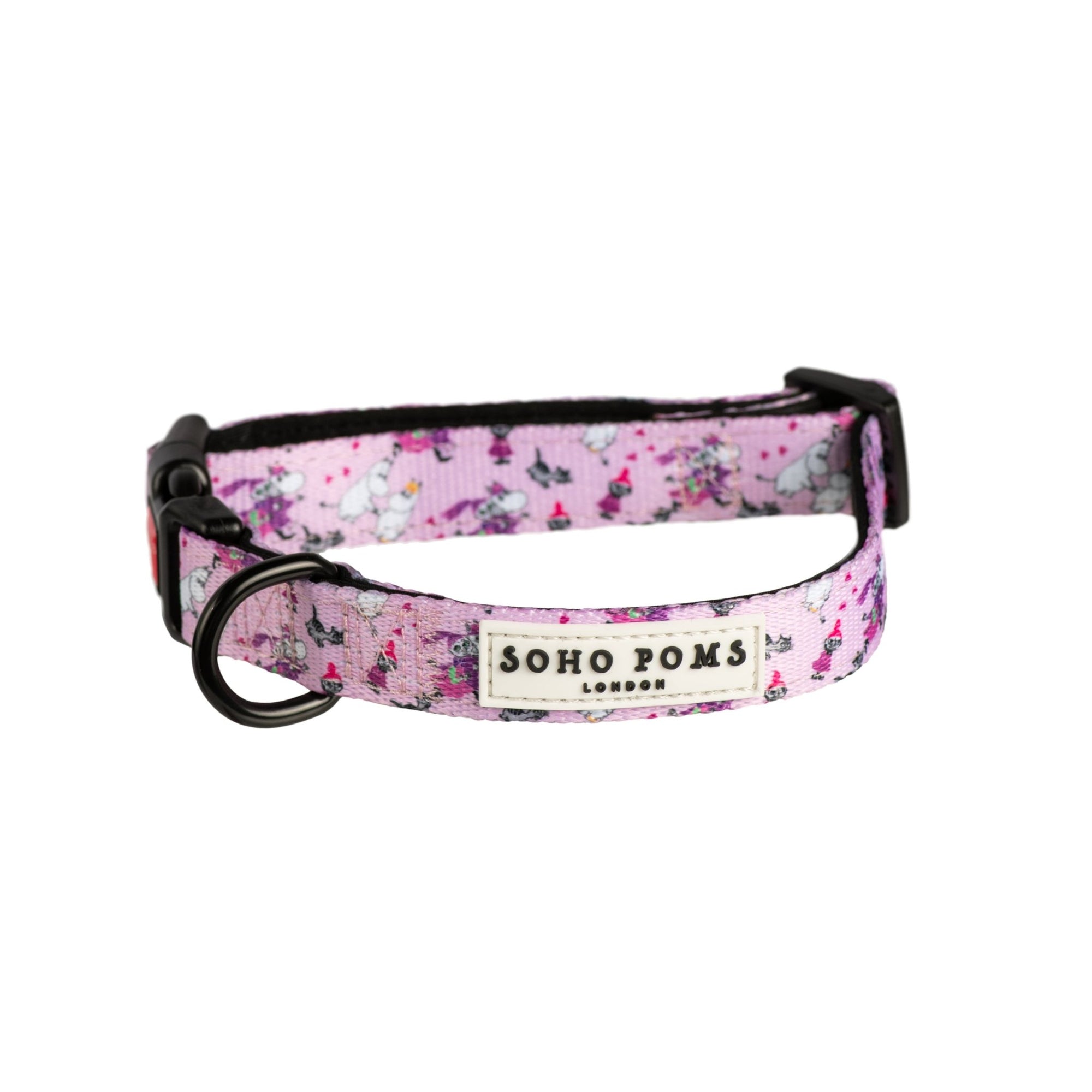 Moomins Pink Champagne Dogs Padded Collar by Soho Poms - AnimalEssentials