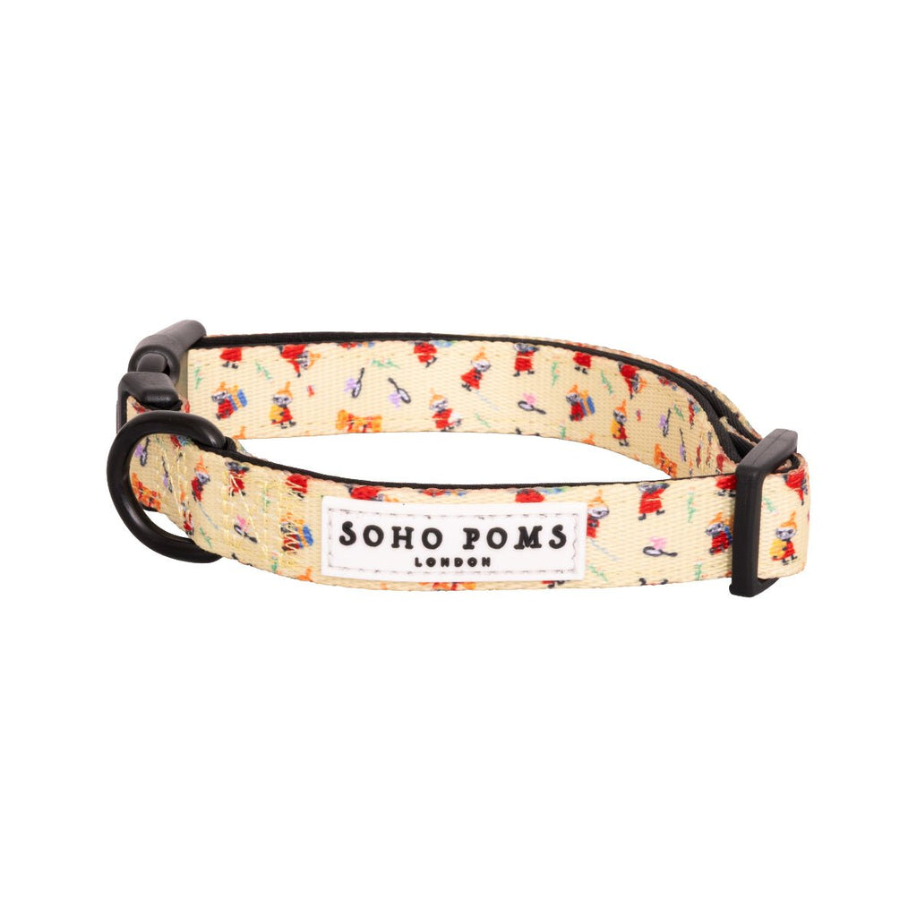 Moomins Yellow Sunrise Dogs Padded Collar by Soho Poms - AnimalEssentials
