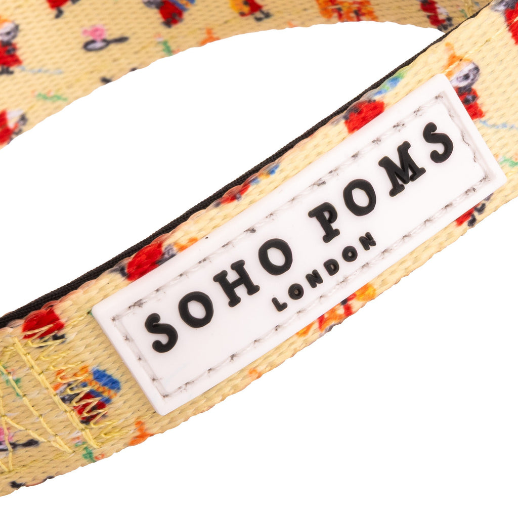 Moomins Yellow Sunrise Dogs Padded Collar by Soho Poms - AnimalEssentials