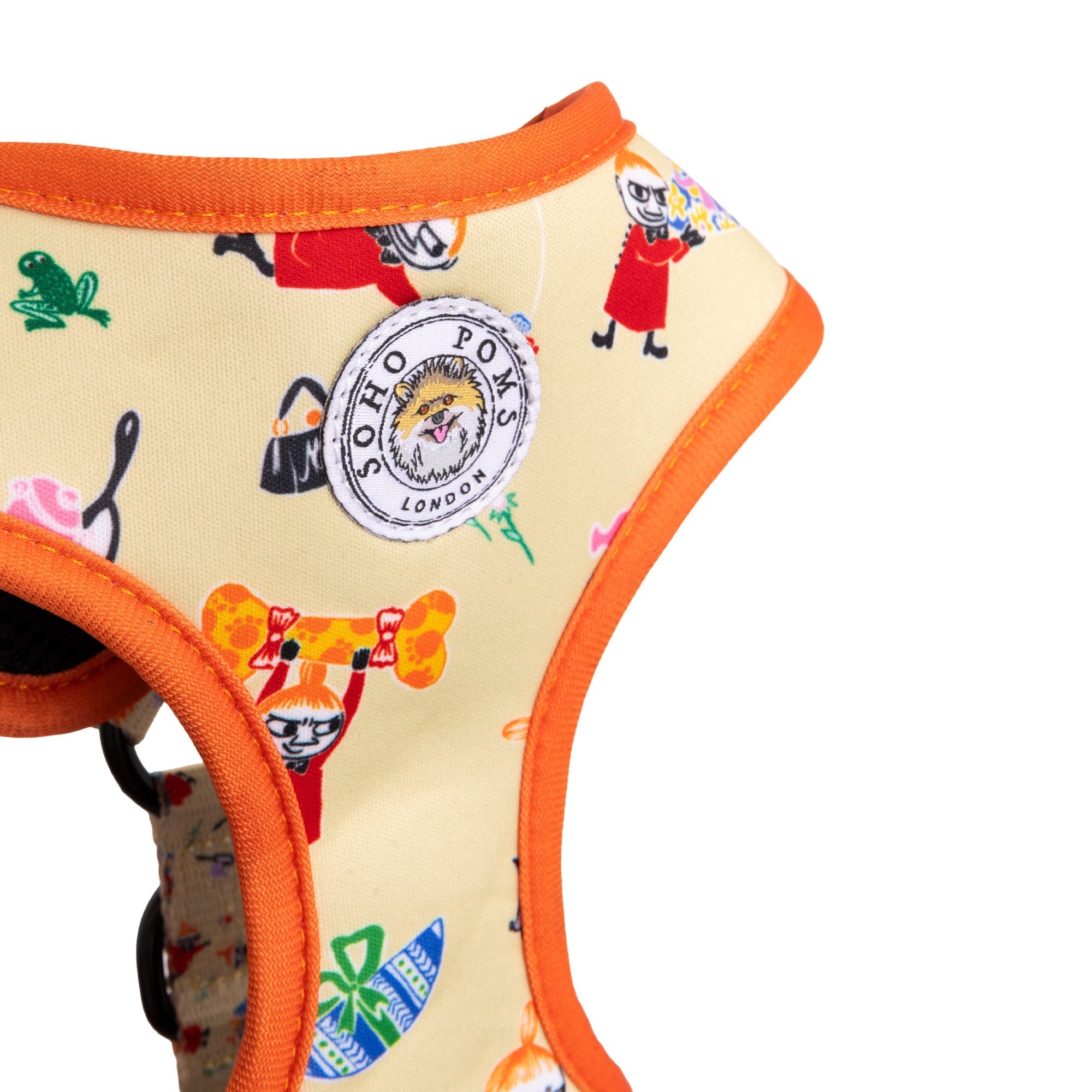 Moomins Yellow Sunrise Dogs Padded Harness by Soho Poms - AnimalEssentials