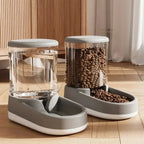 Pet Automatic Feeder Cat Food Bowl Things for Cats Puppy Bowl Feeding Watering Supplies Drinker Dog Food Storage Dispenser - AnimalEssentials
