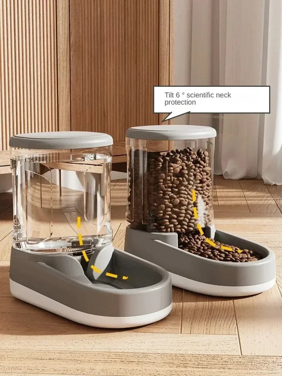 Pet Automatic Feeder Cat Food Bowl Things for Cats Puppy Bowl Feeding Watering Supplies Drinker Dog Food Storage Dispenser - AnimalEssentials