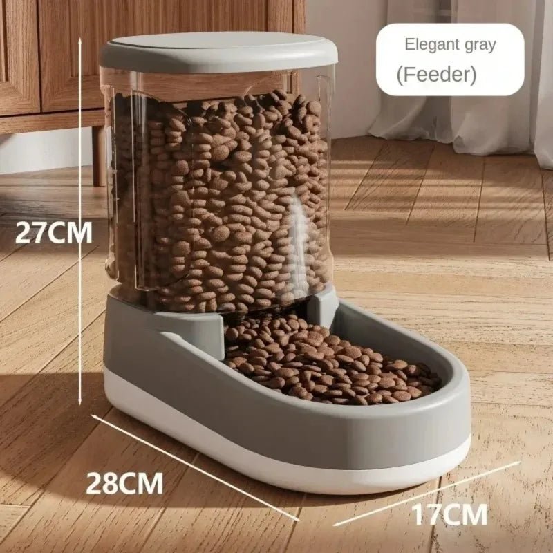 Pet Automatic Feeder Cat Food Bowl Things for Cats Puppy Bowl Feeding Watering Supplies Drinker Dog Food Storage Dispenser - AnimalEssentials