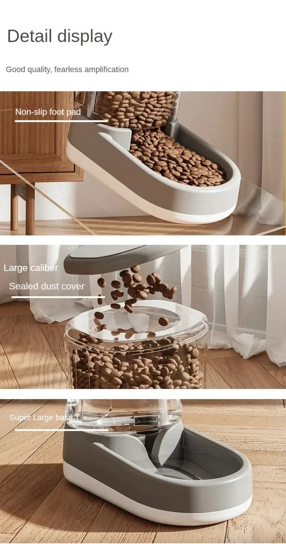 Pet Automatic Feeder Cat Food Bowl Things for Cats Puppy Bowl Feeding Watering Supplies Drinker Dog Food Storage Dispenser - AnimalEssentials