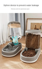 Pet Automatic Feeder Cat Food Bowl Things for Cats Puppy Bowl Feeding Watering Supplies Drinker Dog Food Storage Dispenser - AnimalEssentials