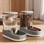 Pet Automatic Feeder Cat Food Bowl Things for Cats Puppy Bowl Feeding Watering Supplies Drinker Dog Food Storage Dispenser - AnimalEssentials