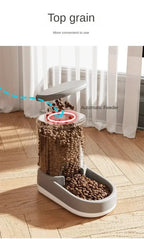 Pet Automatic Feeder Cat Food Bowl Things for Cats Puppy Bowl Feeding Watering Supplies Drinker Dog Food Storage Dispenser - AnimalEssentials