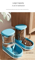 Pet Automatic Feeder Cat Food Bowl Things for Cats Puppy Bowl Feeding Watering Supplies Drinker Dog Food Storage Dispenser - AnimalEssentials