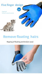 Popular hot selling pet dogs and cat hair combing gloves sturdy and durable effective hair combing pet supplies - AnimalEssentials
