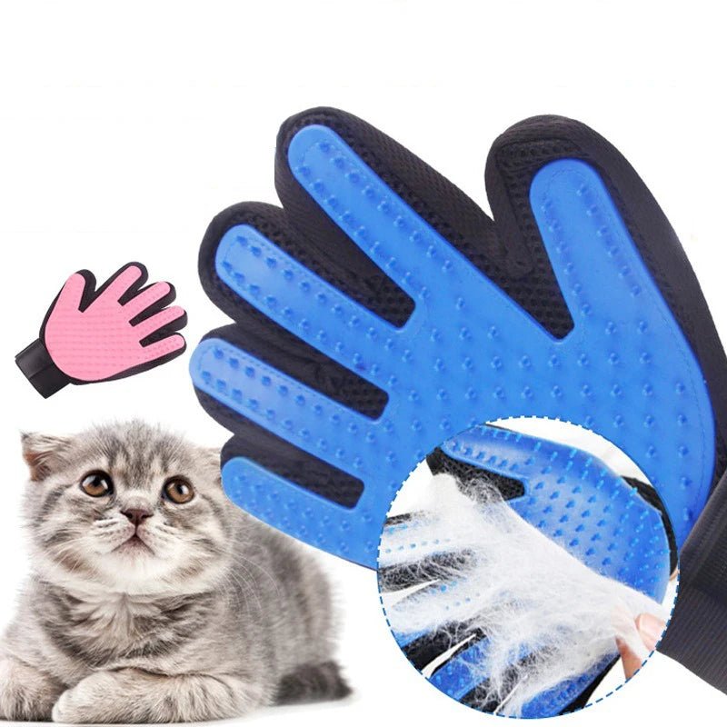 Popular hot selling pet dogs and cat hair combing gloves sturdy and durable effective hair combing pet supplies - AnimalEssentials