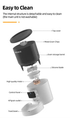 ROJECO Automatic Cat Feeder With Camera Video Cat Food Dispenser Pet Smart Voice Recorder Remote Control Auto Feeder For Cat Dog - AnimalEssentials