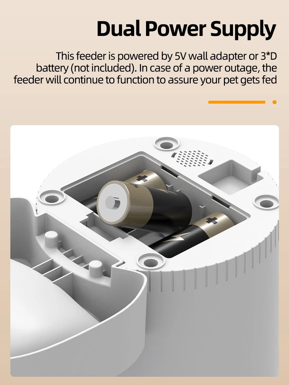 ROJECO Automatic Cat Feeder With Camera Video Cat Food Dispenser Pet Smart Voice Recorder Remote Control Auto Feeder For Cat Dog - AnimalEssentials