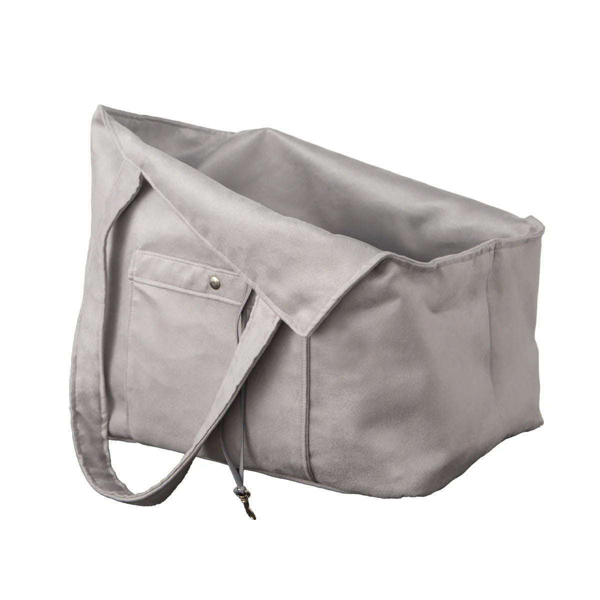 Soho Poms Grey Suede Camden Bear Dog Carrier - AnimalEssentials