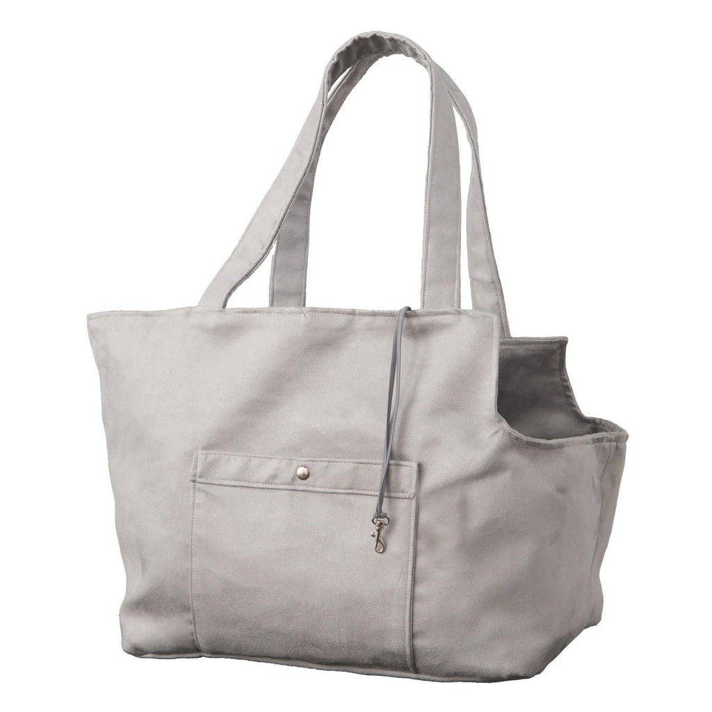 Soho Poms Grey Suede Camden Bear Dog Carrier - AnimalEssentials