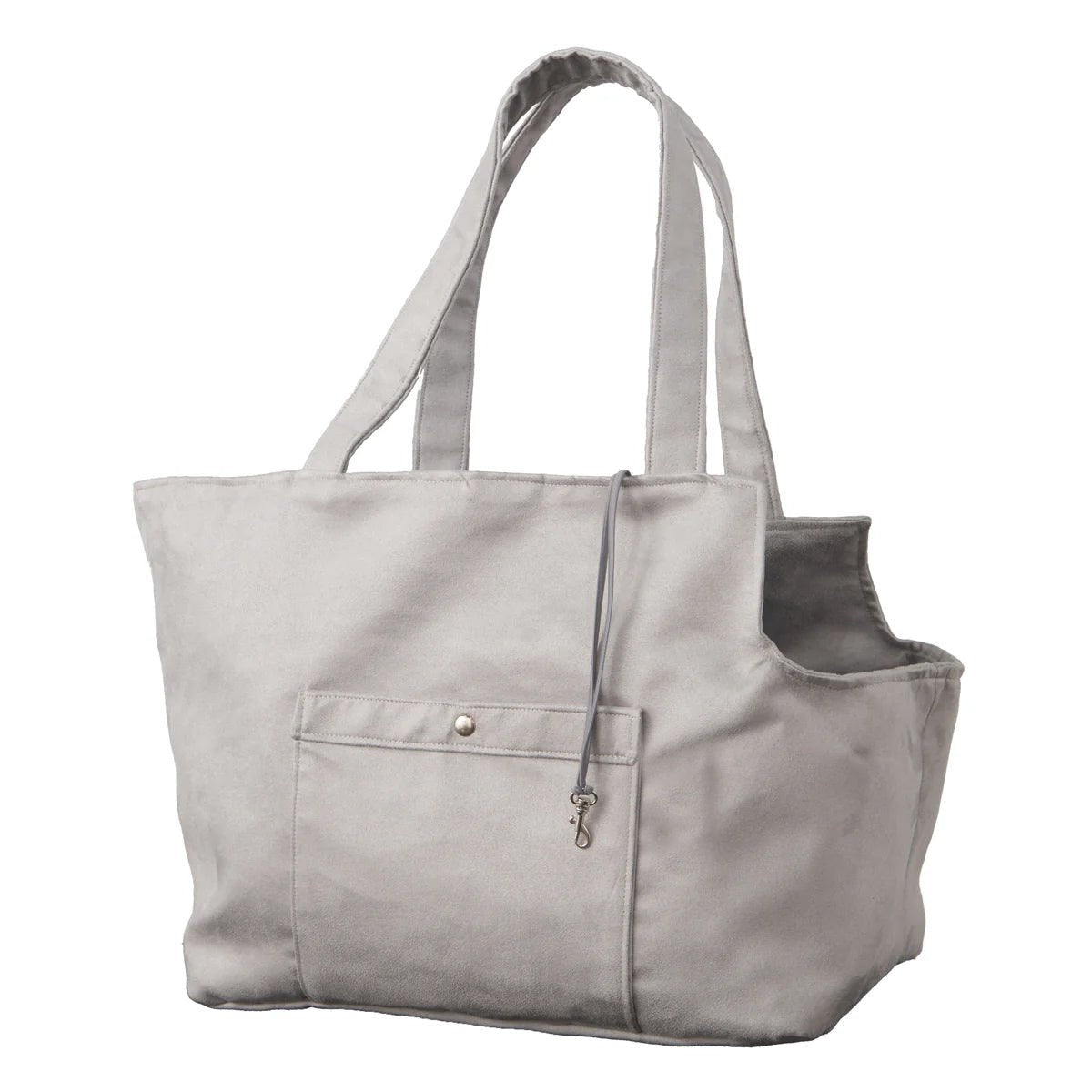 Soho Poms Grey Suede Camden Bear Dog Carrier - AnimalEssentials