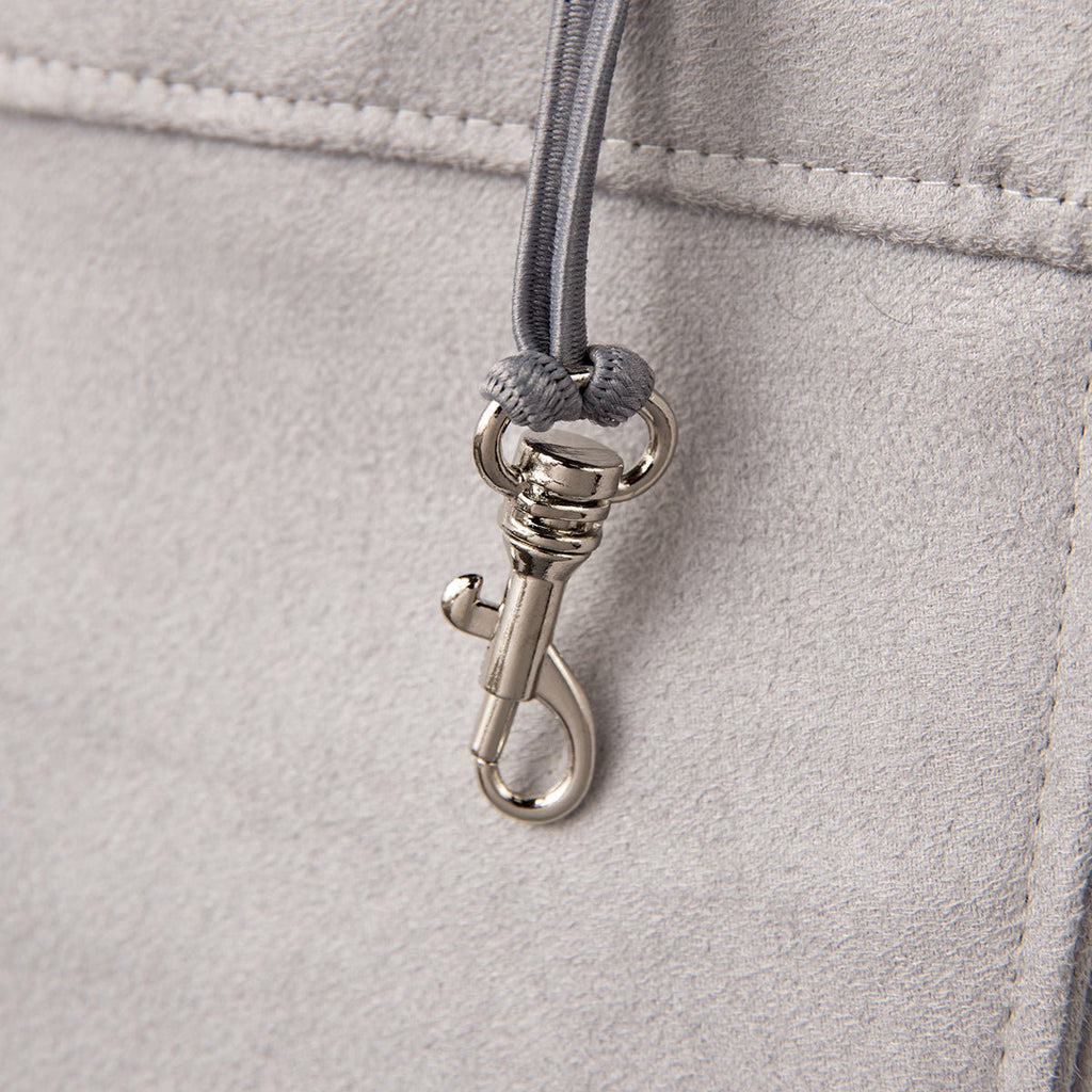 Soho Poms Grey Suede Camden Bear Dog Carrier - AnimalEssentials