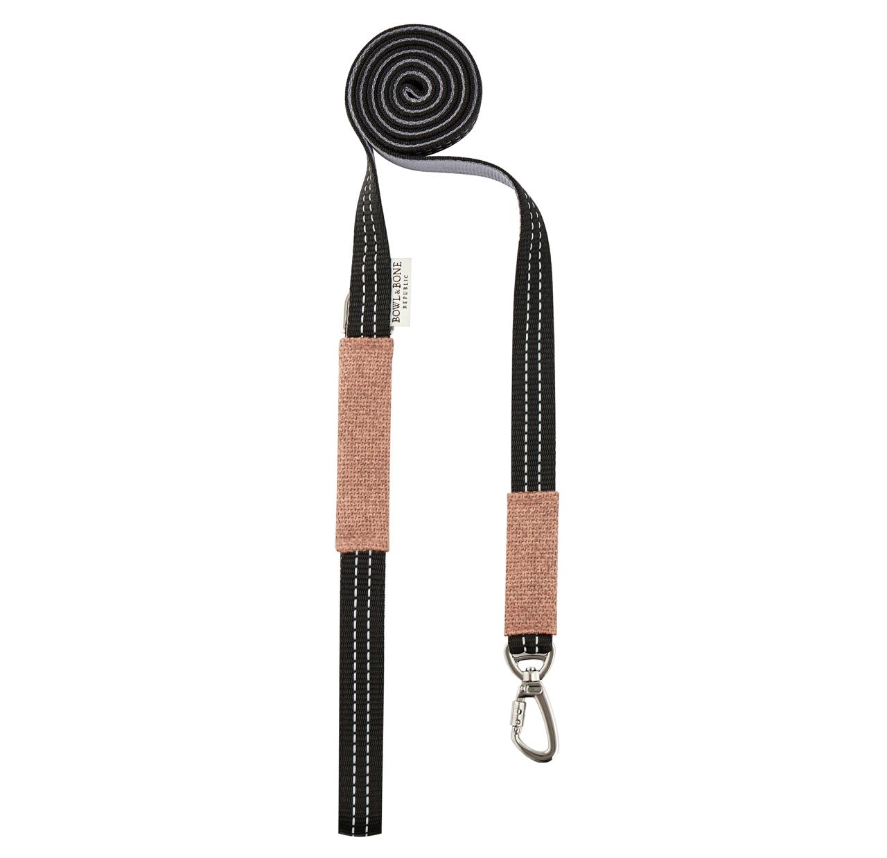 Soho Poms x Bowl & Bone Republic Dog Lead - Salmon - AnimalEssentials