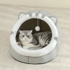 Super Cat Bed Warm Pet House Kitten Cave Cushion Cat House Warm Sleeping Dog Basket Tent Small Dog Mat Supplies Bed For Cats - AnimalEssentials