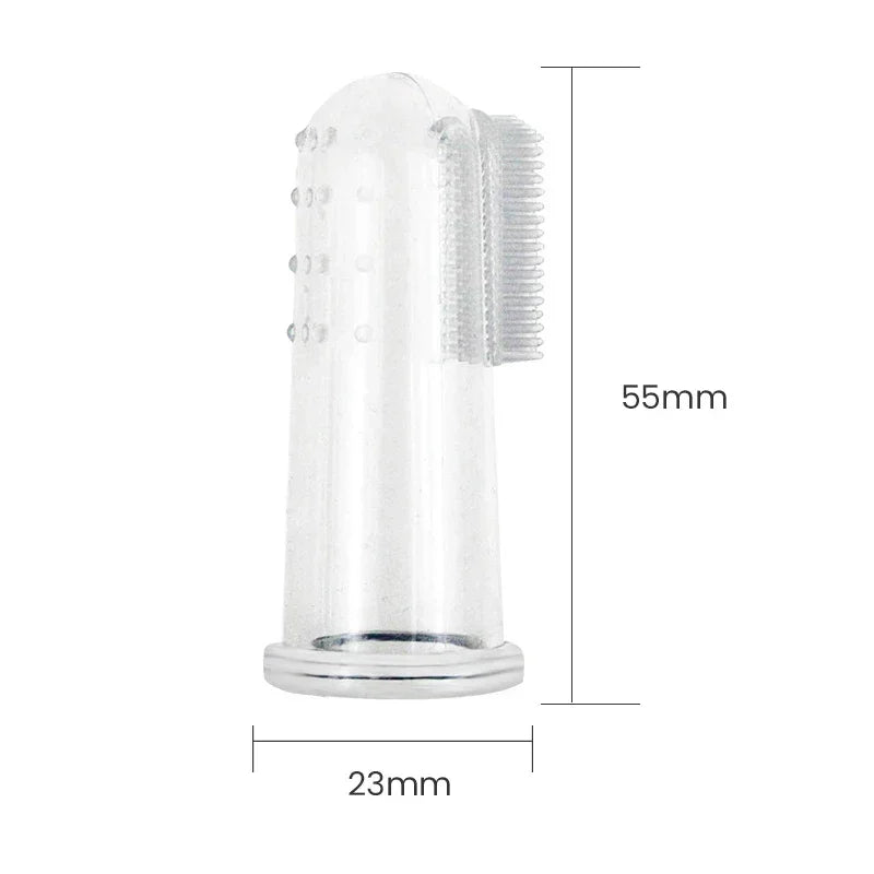 Super Soft Pet Finger Toothbrush Teddy Dog Brush Bad Breath Tartar Teeth Care Tool Dog Cat Cleaning Silicagel Pet Supplies - AnimalEssentials