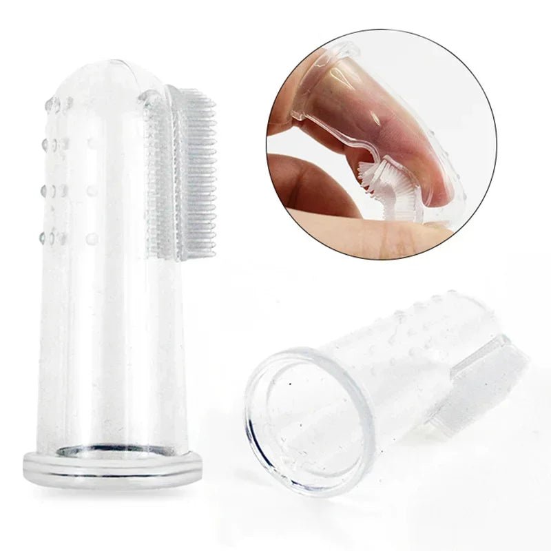 Super Soft Pet Finger Toothbrush Teddy Dog Brush Bad Breath Tartar Teeth Care Tool Dog Cat Cleaning Silicagel Pet Supplies - AnimalEssentials