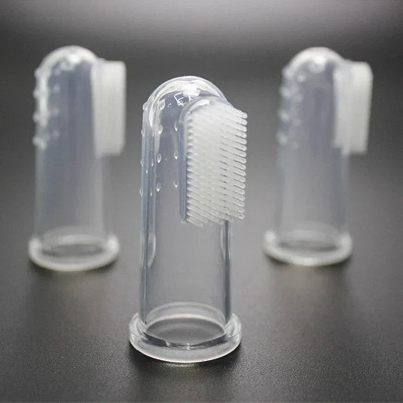 Super Soft Pet Finger Toothbrush Teddy Dog Brush Bad Breath Tartar Teeth Care Tool Dog Cat Cleaning Silicagel Pet Supplies - AnimalEssentials