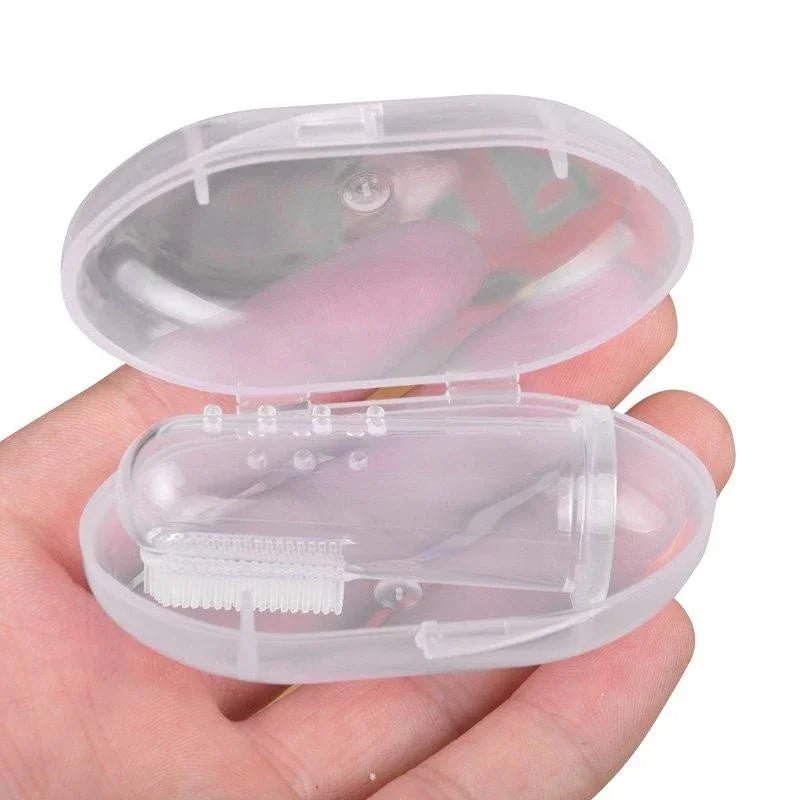 Super Soft Pet Finger Toothbrush Teddy Dog Brush Bad Breath Tartar Teeth Care Tool Dog Cat Cleaning Silicagel Pet Supplies - AnimalEssentials