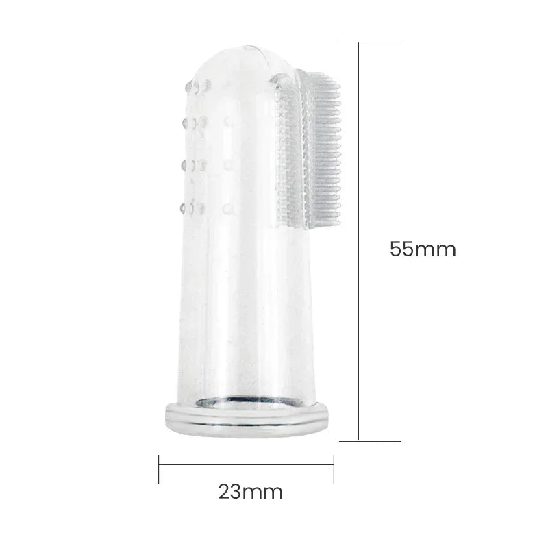 Super Soft Pet Finger Toothbrush Teddy Dog Brush Bad Breath Tartar Teeth Care Tool Dog Cat Cleaning Silicagel Pet Supplies - AnimalEssentials