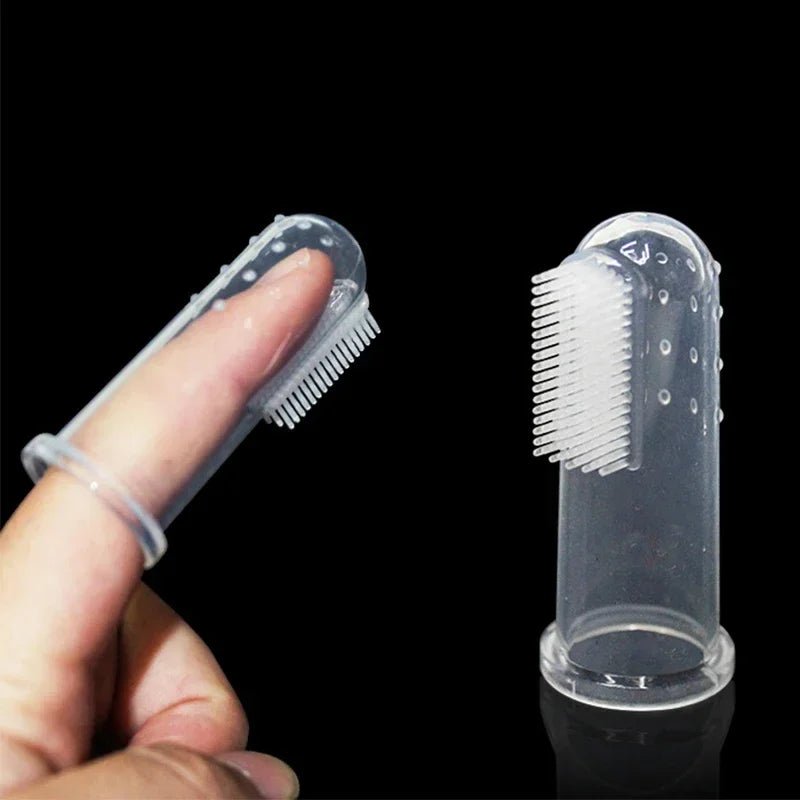 Super Soft Pet Finger Toothbrush Teddy Dog Brush Bad Breath Tartar Teeth Care Tool Dog Cat Cleaning Silicagel Pet Supplies - AnimalEssentials